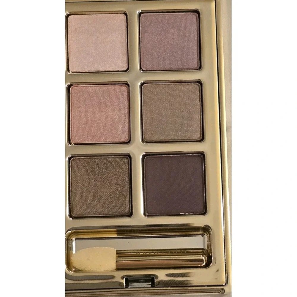 ESTEE‎ LAUDER 6 Deluxe Eye Shadows in Beautiful Gold Compact DISCONTINUED COLORS